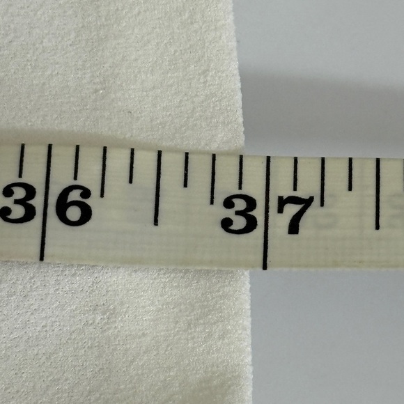 Chaps White Flutter Sleeve A-Line Dress sz 8 - Picture 8 of 9